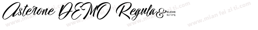 Asterone DEMO Regula字体转换